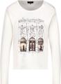 Langarmshirt mit City-Druck 46 - Almond