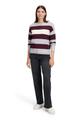 Strickpullover 38 Gerade - Grey/dark Red