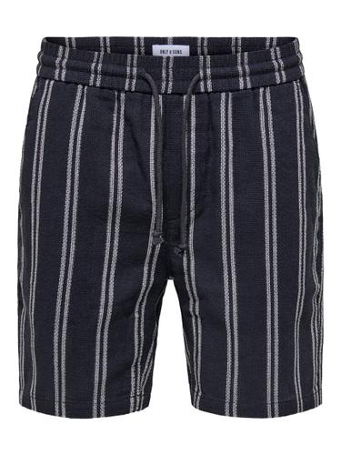 ONSTREV LIFE REG STRU STRIPE SHORTS NOOS L Normal geschnitten - Dark Navy