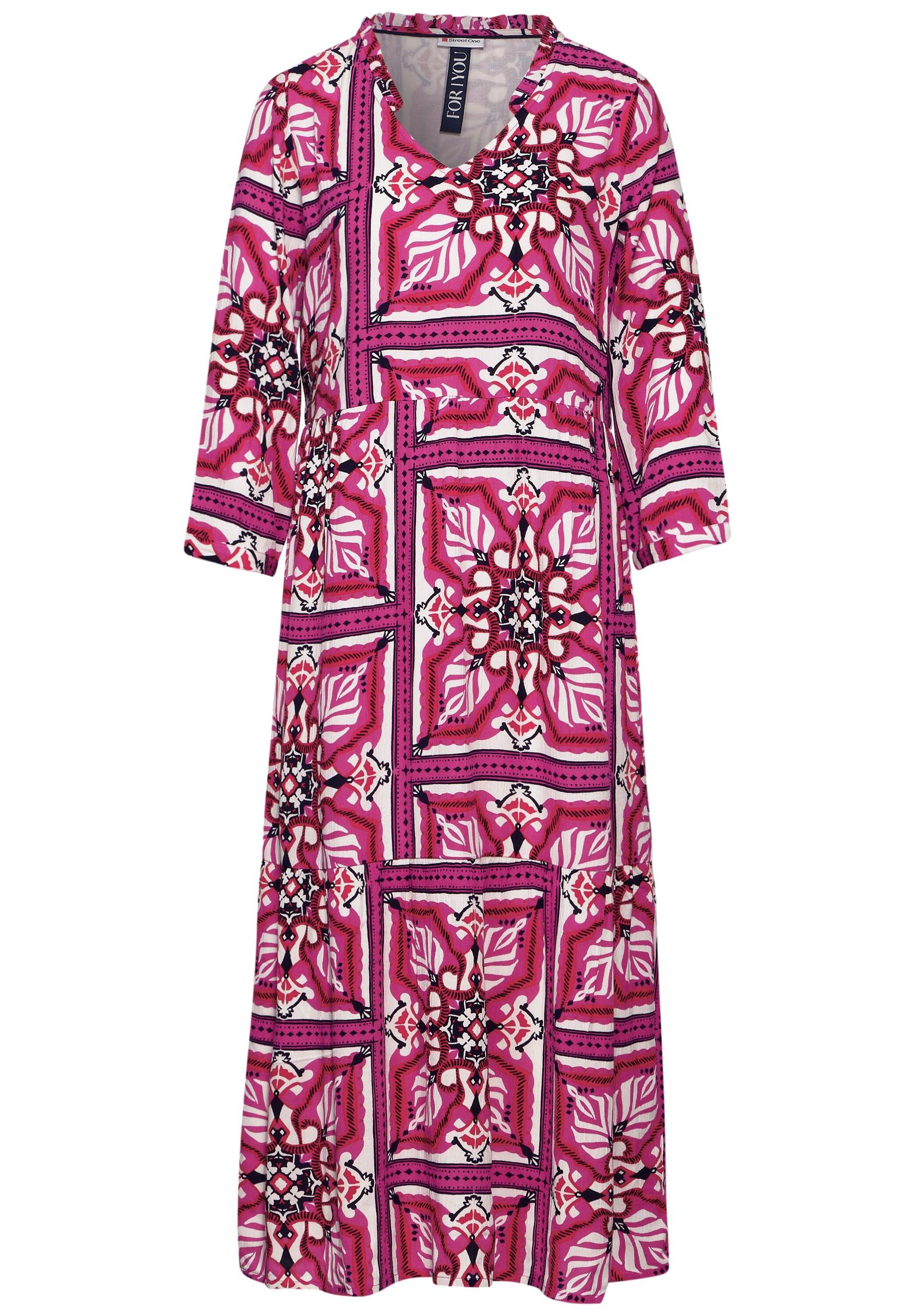 Ethno Print Kleid 36 - Magnolia Pink