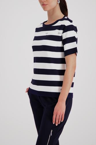 Sweatshirt mit Brusttasche 38 - Marine Ringel