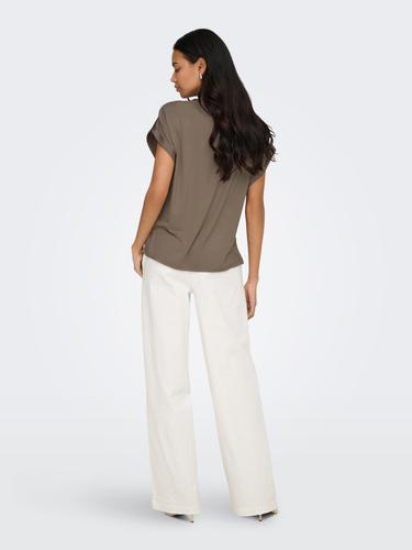 ONLLIEKE S/S SATIN MIX TOP WVN NOOS
