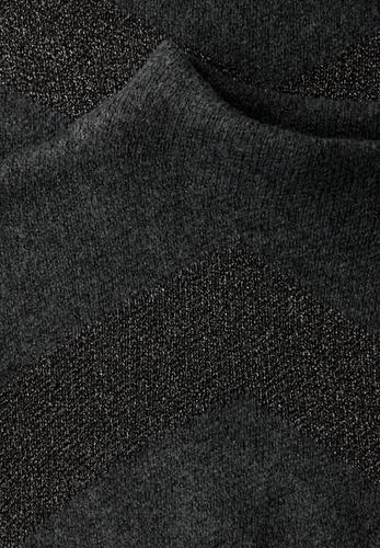 Glitzer Jacquard Pullover 42 - Gravel Grey Mel.