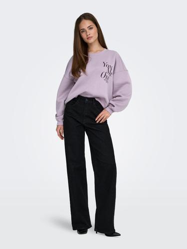 ONLBEST L/S PRINT CREW NECK SWT S Normal geschnitten - Nirvana
