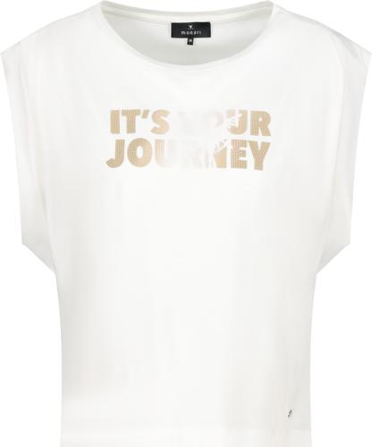 T-Shirt mit Schmuckschrift 38 - Cream