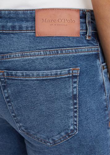 Denim trouser, straight fit, regular length, mid waist