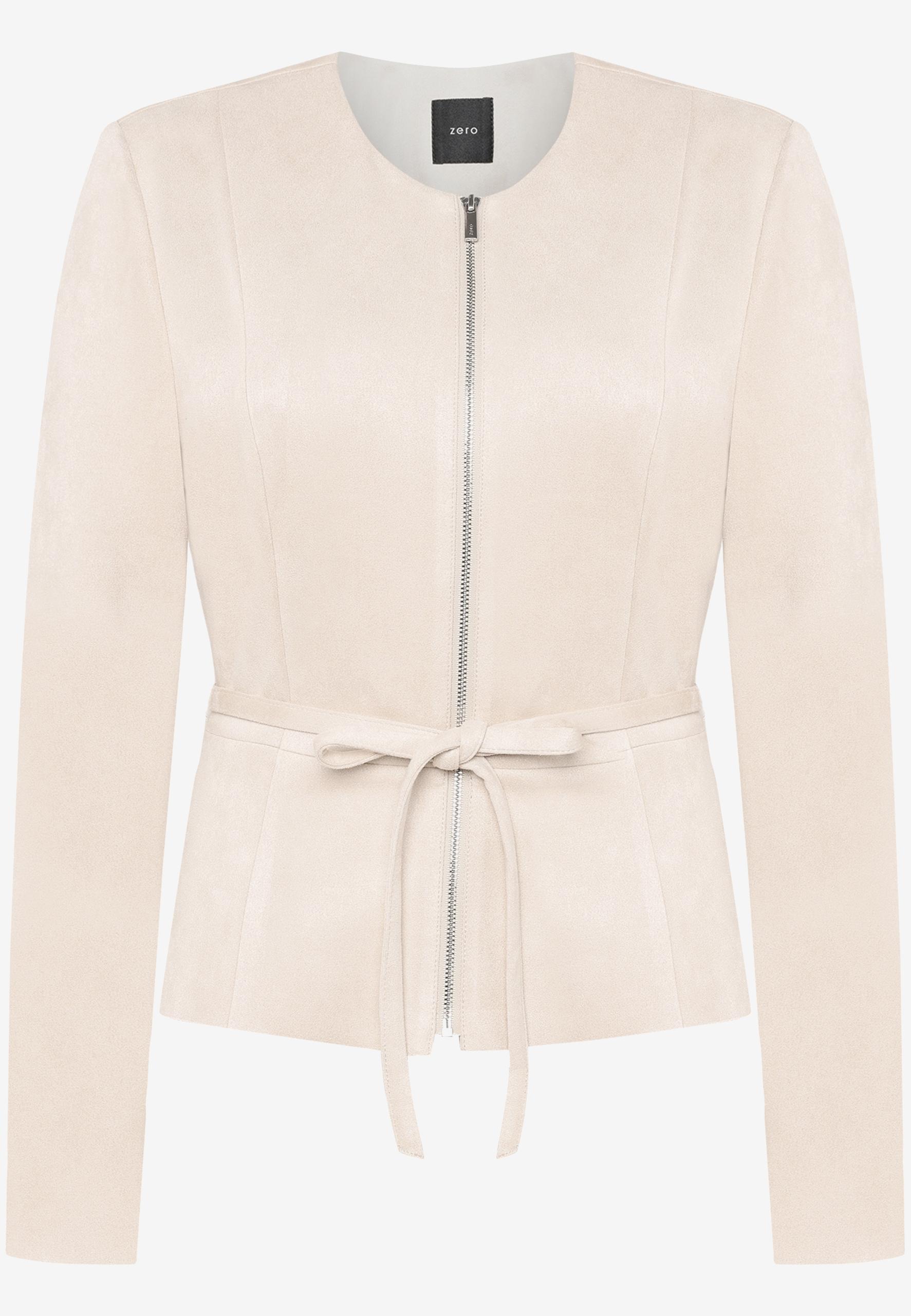 Blazer-Jacke in Lederoptik 40 - French Oak