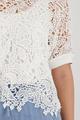 Pullover mit Spitzenmuster 44 - Cream