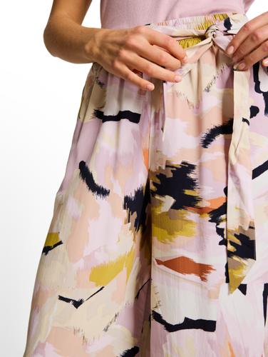Loose Fit Palazzo Hose mit Muster