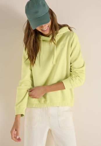 Hoodie mit Stickerei S - Iced Yellow