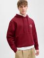 JORMEADOWS SWEAT HOOD XL Locker geschnitten - Tibetan Red