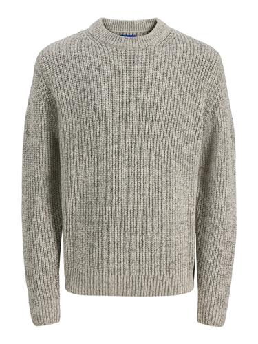 JORBLEECKER KNIT CREW NECK BF XL Normal geschnitten - Sea Salt