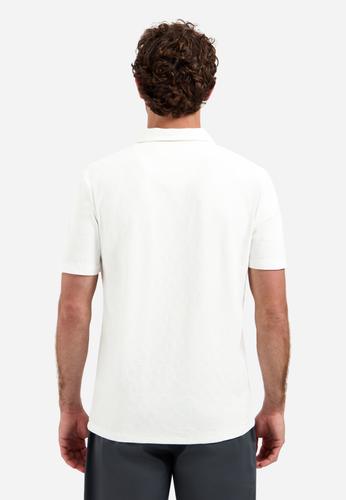 Polo Short Sleeve Jacquard M Regular Fit - White