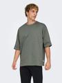 ONSMILLENIUM OVZ SS TEE NOOS L Locker geschnitten - Castor Gray