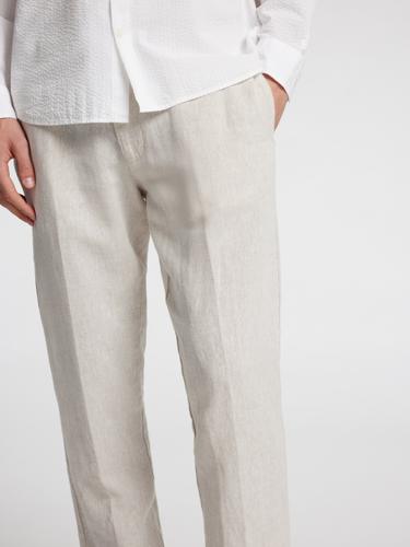 SLH196-STRAIGHT LEROY LINEN BLD PNT NOOS M Gerade geschnitten - Pure Cashmere