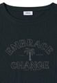 Shirt im Ausbrenner-Look mit Wording