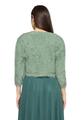 Strickbolero XL Figurnah - Foggy Green