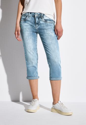 3/4 Jeans mit Glitzer-Detail 29/22 - Medium Blue Random Acid