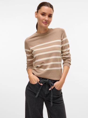VMSABA PLAIN LS O-NECK PULLOVER GA NOOS S Normal geschnitten - Silver Mink