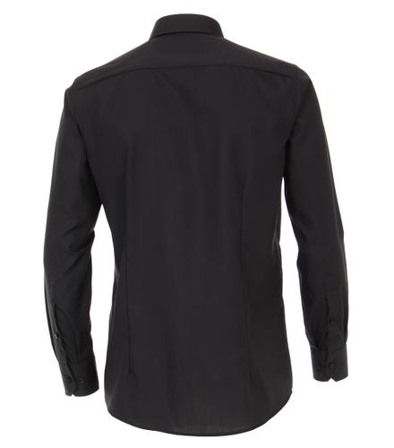 Popeline Hemd unifarben extra langer Arm 72cm 001482 41 VM-72 - Schwarz