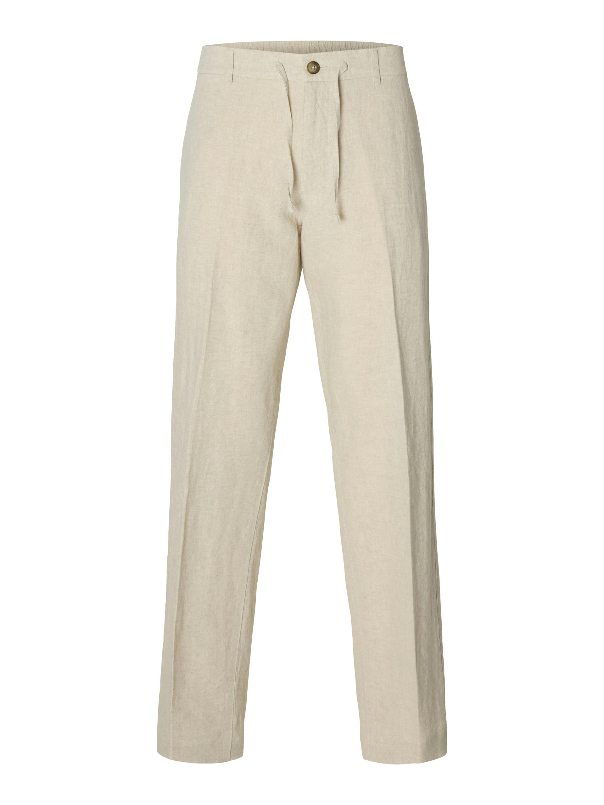 SLH196-STRAIGHT LEROY LINEN BLD PNT NOOS M Gerade geschnitten - Pure Cashmere