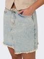 ONLKHLOE REG RW RED DNM SKIRT CRO M - Light Blue Denim