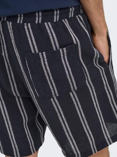 ONSTREV LIFE REG STRU STRIPE SHORTS NOOS L Normal geschnitten - Dark Navy
