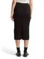 Midi-Rock mit Schlitz 38 Regular Fit - Deep Black