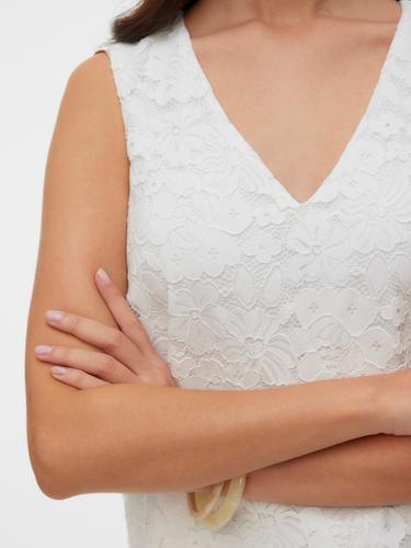 VMHONEY LACE SL V-NECK TOP WVN GA