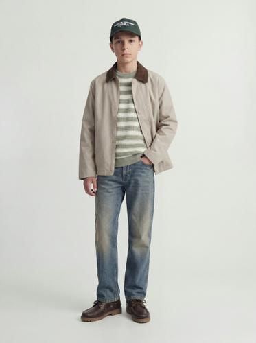JORGREENE KNIT STRUCTURE CREW NECK JNR 176 Locker geschnitten - Sea Salt