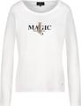 Langarmshirt mit Leopardenmuster 38 - Off-white