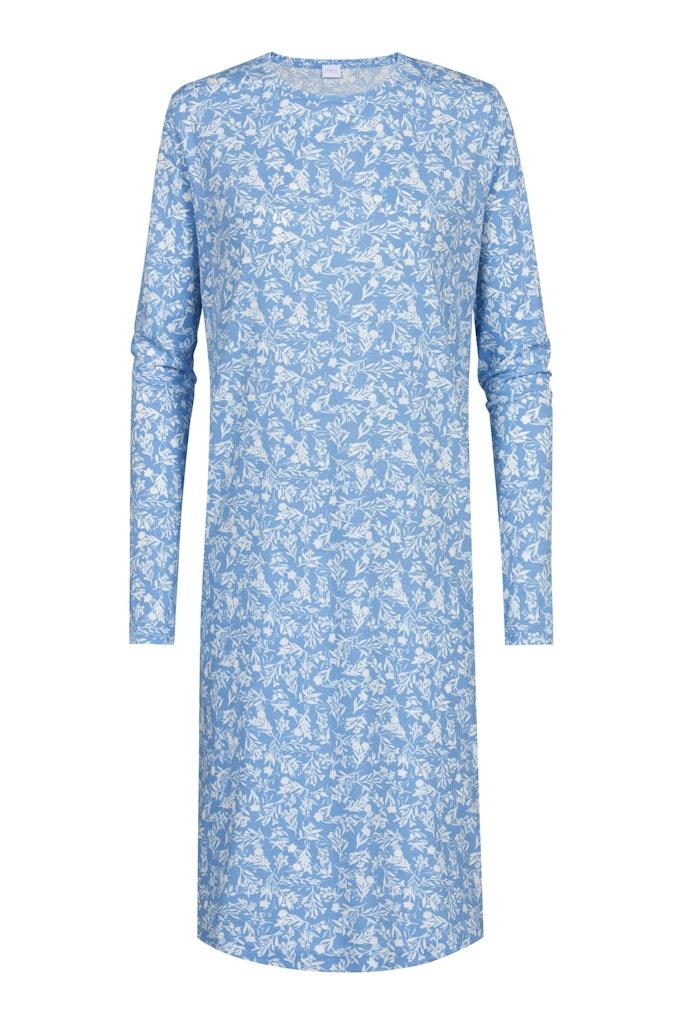 Nachthemd langarm Blau 38