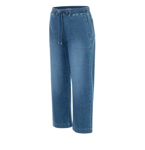 MAC JEANS - CULOTTE, Super soft summer denim Blau 40/OL
