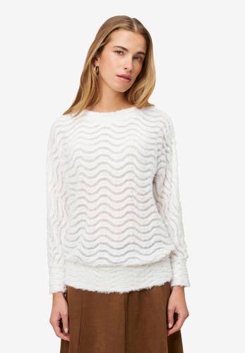 Sweatshirt mit Wellenmuster 38 - Eggnog