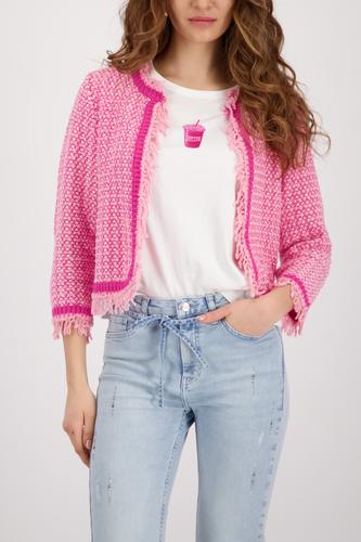 Tweed-Überwurf mit Fransen 42 - Spring Flower