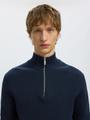 SLHDANE LS KNIT STRUCTURE HALF ZIP NOOS