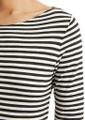 T-shirt, long sleeve, boat neck, striped