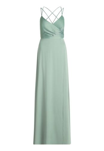 Abendkleid 38 Figurbetont - Foggy Green