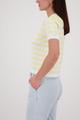 Polo-Pullover mit Streifen 42 - Pastel Yellow Ringel