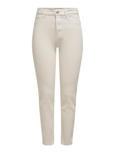 ONLY ONLEMILY LIFE HW ST RAW CRPANK COL NOOS 3267002 ecru - Beige / 29/34
