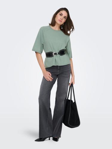 ONLLOYAL 2/4 O-NECK KNT NOOS XL Knit Fit - Chinois Green