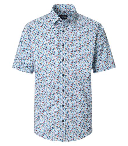 Freizeithemd Kurzarm XL Comfort Fit - Blau