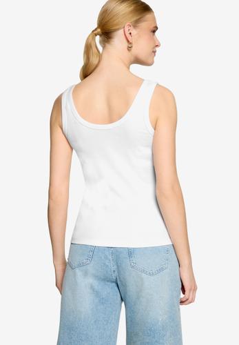 Top  mit floraler Spitze