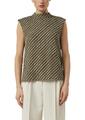Bluse 42 - Weiß|olive