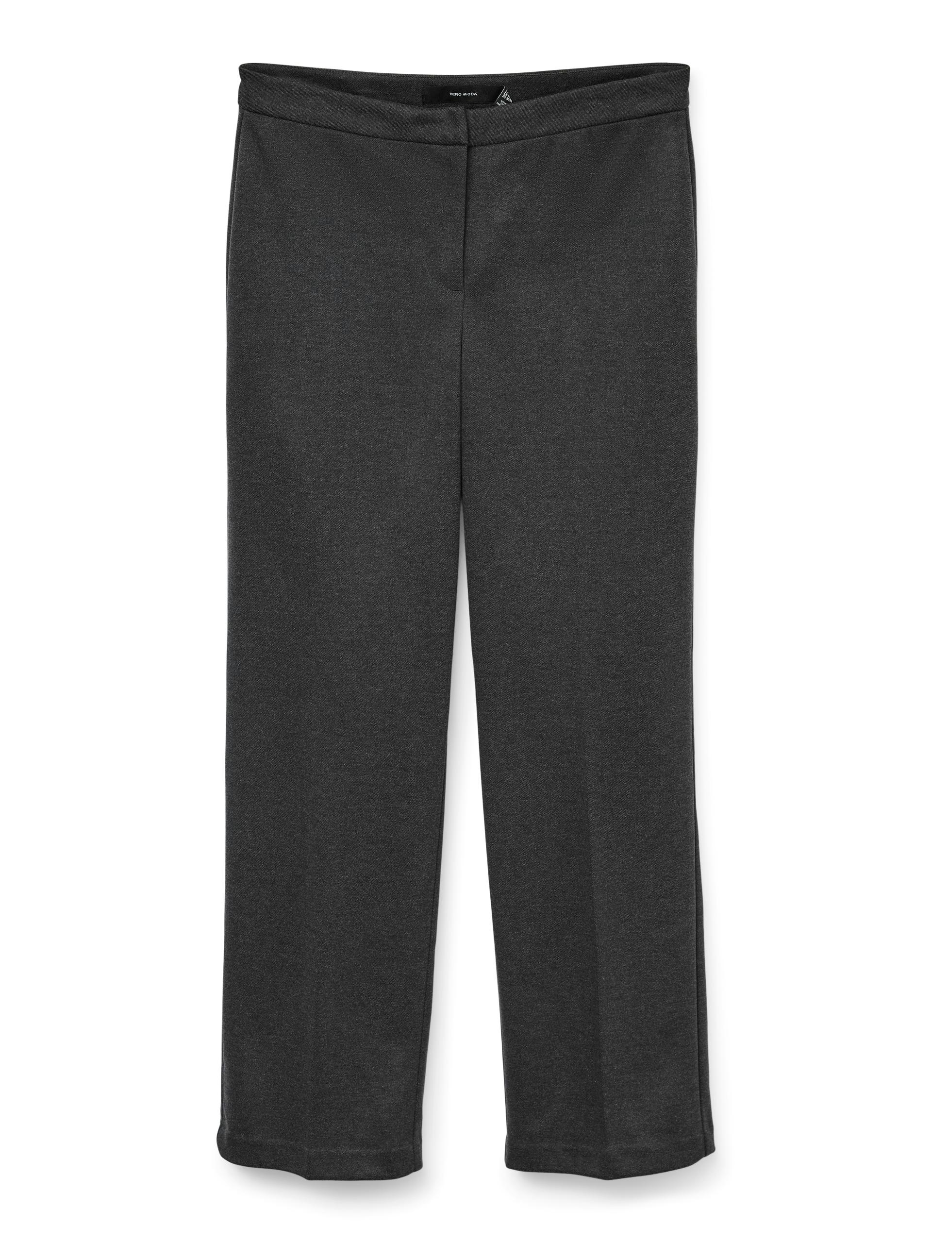 VMVEGA MW STRAIGHT PANT M/32 Gerade geschnitten - Dark Grey Melange