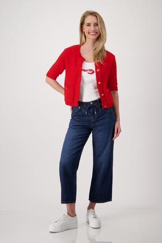 Strickjacke mit Knöpfen 36 - Red