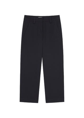 Pants, medium rise, wide leg, cropped