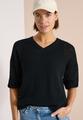 Kurzarm Pullover im Crochet-Look