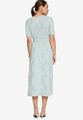 Midikleid mit Blumen-Stickerei 36 - Blue/cream