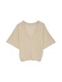 VMBARBADOS SS V-BACK PULLOVER GA SE M Normal geschnitten - Oatmeal